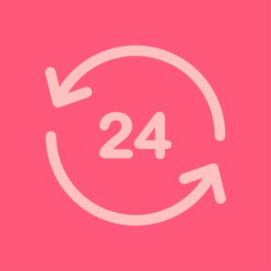 Saat saat etrafında bir gün simgesini açın. Rozet-saat çalışma süresi.