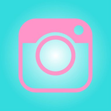 Fotoğraf kamera simgesi. Sosyal medya erkek imzala. Yenilikçi kamera. 