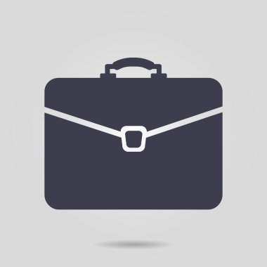 Evrak çantası ikonu, vektör illüstrasyonu. düz tasarım biçimi. 