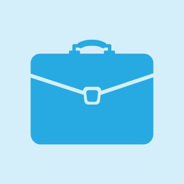 Evrak çantası ikonu, vektör illüstrasyonu. düz tasarım biçimi. 