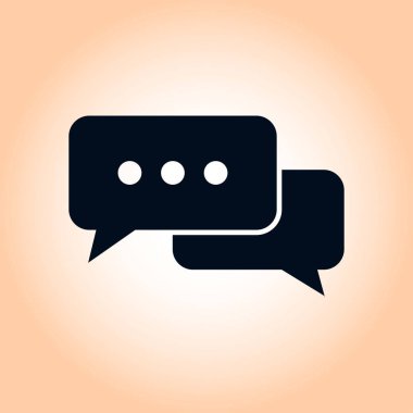 İletişim vektör çizim simgesi. Düz tasarım stili.