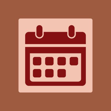 Vektör takvim simgesini. Önemli tarihler işareti. Düz tasarım stili.