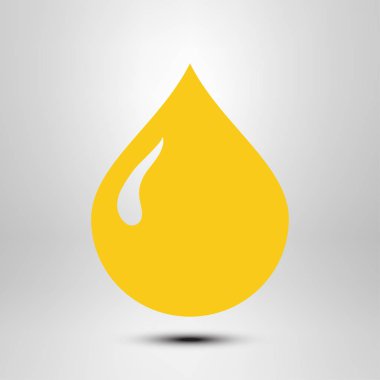 Petrol karakter. Petrol simgesi. Kan bağışı. Düz stil.