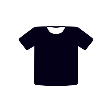 T-shirt işareti simgesi. Giysi sembolü. Düz tasarım stili.