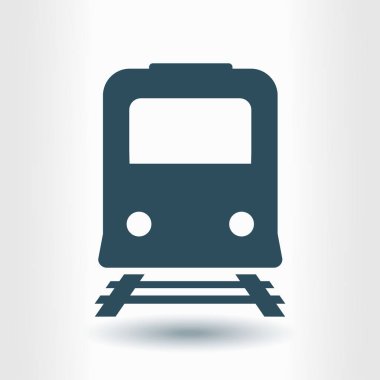 Tren simgesi. Metro sembolü. Tren istasyonu işareti.