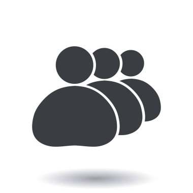 İnsanlar ya da sosyal işareti simgesi. İş en az sosyal gruplar.