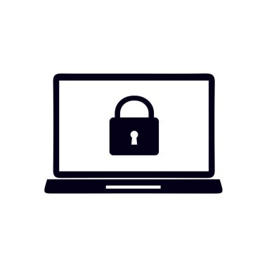 Internet güvenlik kavramı simgesi. Kimlik ve koruma simgesi.