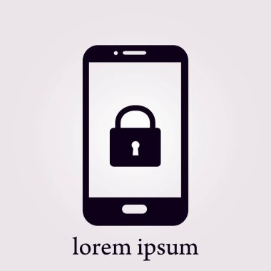 Internet güvenlik kavramı simgesi. Kimlik ve koruma simgesi.