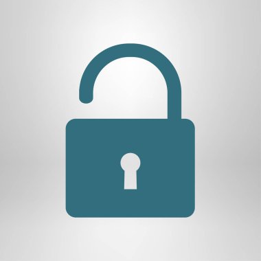 Kilit işareti simgesi.