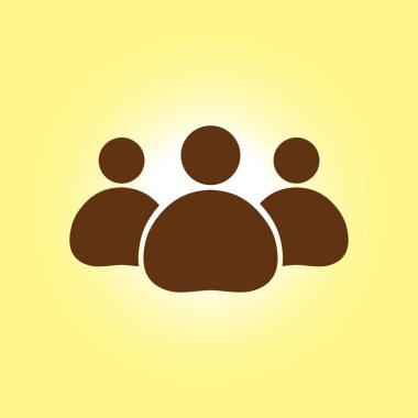 Takım iş simgesi. Ofis çalışanları ve iş takım.