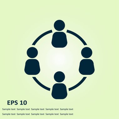 İletişim konsepti. Sosyal ağ tek simgesi. Küresel teknoloji İş dünyasındaki sosyal bağlantılar ağı.