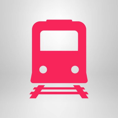 Tren simgesi. Metro sembolü. Tren istasyonu işareti.