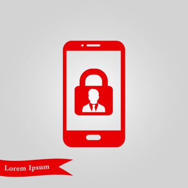 Internet güvenlik kavramı simgesi. Kimlik ve koruma simgesi.