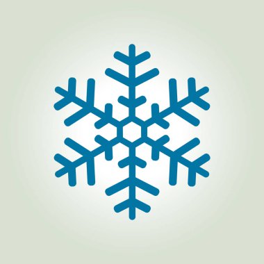 Kar tanesi simgesi. Yılbaşı Dekorasyonu. Tüm Noel ve yeni yıl kutlamak için.