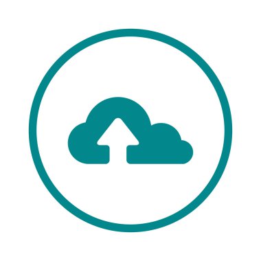 bulut kutsal kişilerin resmi, vektör çizim gelen basit yükleme