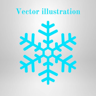 Kar tanesi simgesi. Yılbaşı Dekorasyonu. Tüm Noel ve yeni yıl kutlamak için.