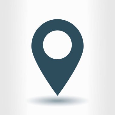 Basit gezinme simgesi, vektör illüstrasyonu