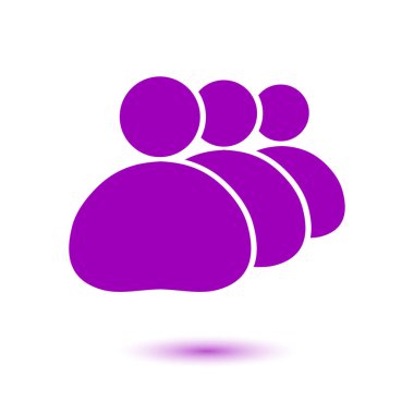 İnsanlar ya da sosyal işareti simgesi. İş en az sosyal gruplar.