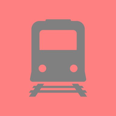 Tren simgesi. Metro sembolü. Tren istasyonu işareti.