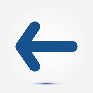 Ok simgesi. Kara navigasyonu için işaretçi yönünü.