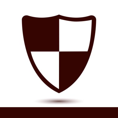 Kalkan kutsal kişilerin resmi. Koruma kavramı. Algılamak ve bilgisayar virüsleri yok etmek için tasarlanmış yazılım.