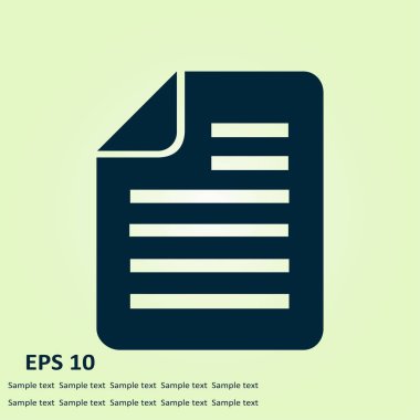 Ok simgesiyle belge. Kağıt ekleyin. Sayfa ekleme.