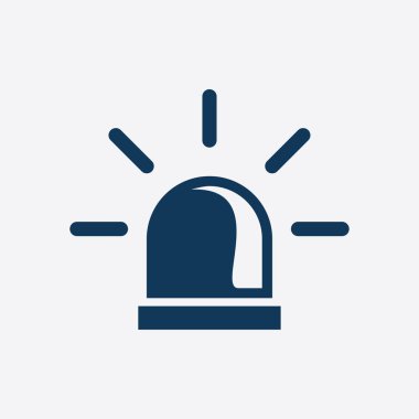 Polis tek simge. Alarm güç düğmesi. Polis seslenmek düğme.