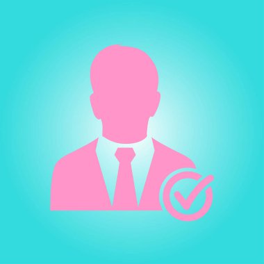 Kullanıcı işareti simgesi ekleyin. Arkadaş simgesi eklemek. Düz tasarım stili.