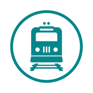 Tren simgesi. Metro sembolü. Tren istasyonu işareti.