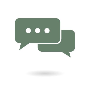 İletişim vektör çizim simgesi. Düz tasarım stili.