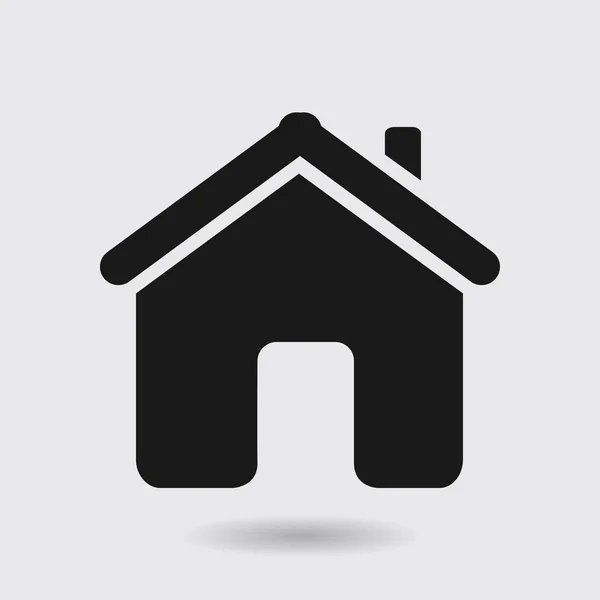 Vector Home Icono Estilo Diseño Plano — Archivo Imágenes Vectoriales