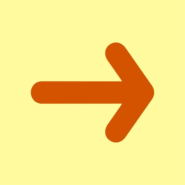 Arrow Icon Pointer Direction Land Navigation — Stock Vector