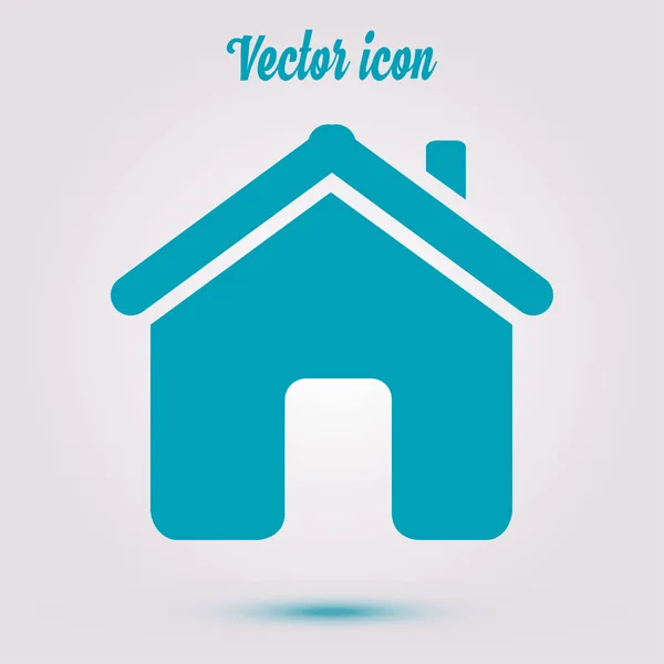 Vector Home Icône Dans Style Design Plat — Image vectorielle