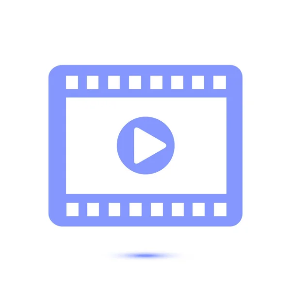 Einfaches Video Symbol Vektorillustration — Stockvektor