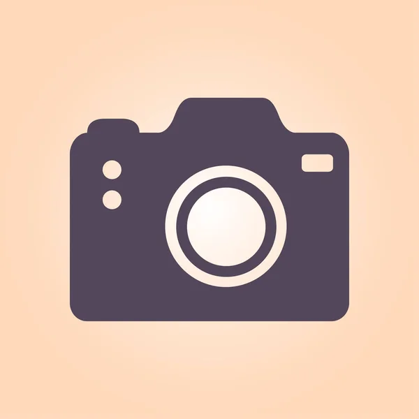 Символ Фотоапарата Піктограма Знака Камери Dslr Цифрова Камера Стиль Плоского — стоковий вектор