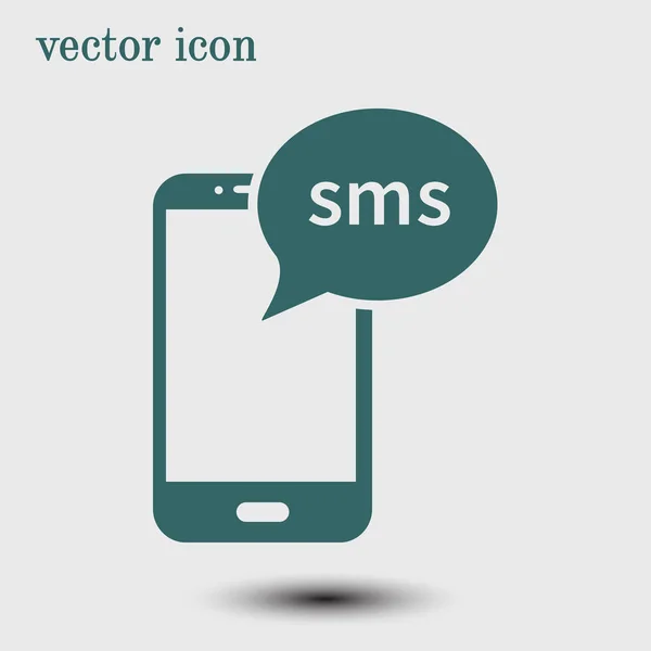 Smartphone Mail Oder Sms Symbol Zeichen Für Mobile Post — Stockvektor