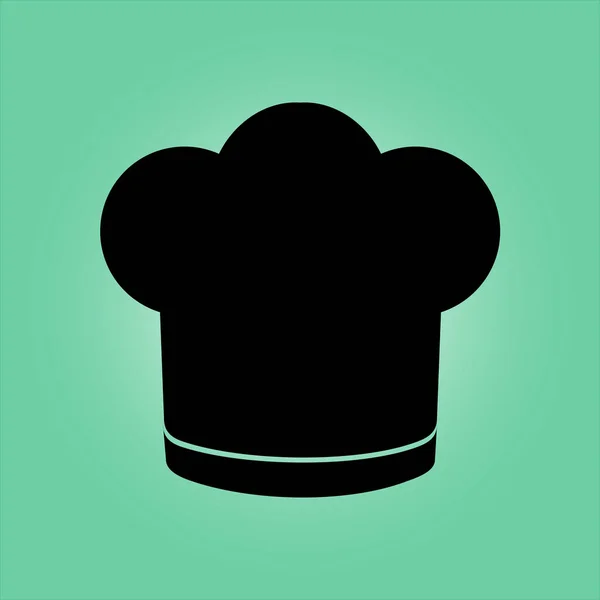 Kocken Hatt Tecken Ikonen Hatt Matlagning Symbol — Stock vektor