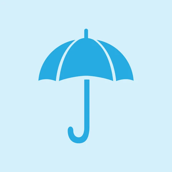 Parapluie Signe Icône Symbole Protection Pluie Style Design Plat — Image vectorielle