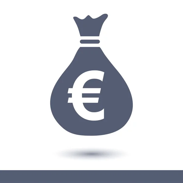 Σύμβολο Του Ευρώ Ευρώ Επίπεδη Σχεδίαση Στυλ — Διανυσματικό Αρχείο