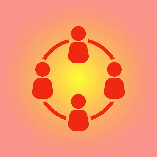 コミュニケーションの概念 ソーシャルネットワークのアイコン グローバル技術 ビジネスにおける社会的つながりのネットワーク — ストックベクタ