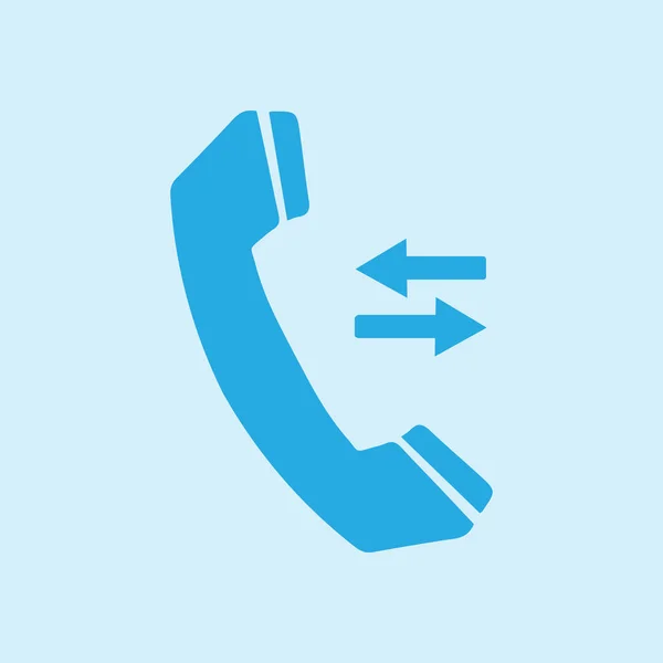 Ikona Telefonu Płaska Konstrukcja Stylu Sprzężenie Zwrotne Symbol — Wektor stockowy