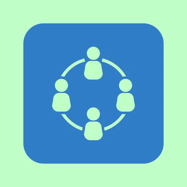Communication Concept Social Network Single Icon Global Technology Network Social — Stock Vector