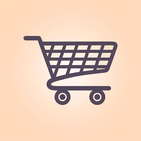 Icono Plano Carta Compras Añadir Producto Carrito — Archivo Imágenes Vectoriales