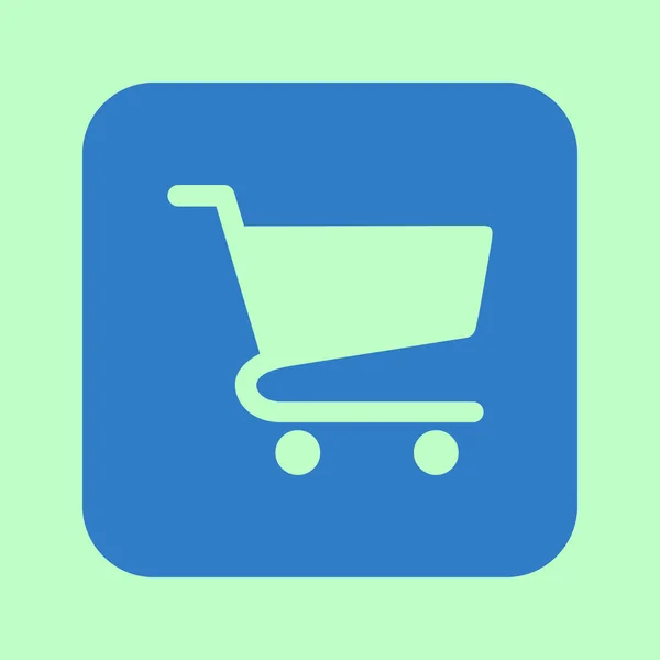 Icono Plano Carta Compras Añadir Producto Carrito — Archivo Imágenes Vectoriales