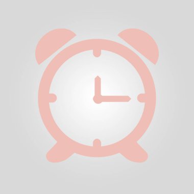 Saat Açık. Saat yüzü. Düz tasarım stili.