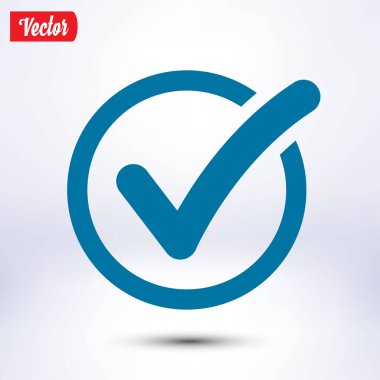 Basit işaretleme simgesi, vektör illüstrasyonu