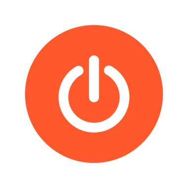 Güç işareti simgesi. Vektör çizim