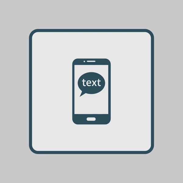 Mobila Chattar Ikonen Mobiltelefon Som Representerar Webben Chattar Och Dialogrutan — Stock vektor