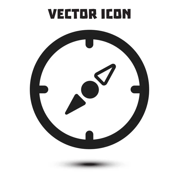 Значок Векторного Компаса Ориентация Местности Плоский Дизайн — стоковый вектор