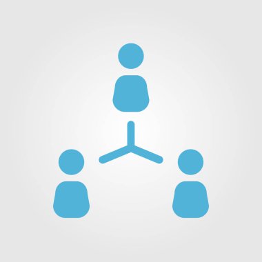 Sosyal ağ tek simgesi. Sosyal bağlantılar ağı.